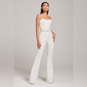 LUCINDA White a perfect statement jumpsuit for the glamorous bride